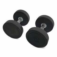 UnixFit PRO круглая 10 кг DBRND10PBK из каталога обрезиненных гантелей в Самаре по цене 3890 ₽