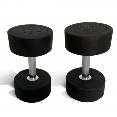 UnixFit PRO круглая 17,5 кг DBRND17_5PBK из каталога обрезиненных гантелей в Самаре по цене 5870 ₽