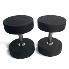 UnixFit PRO круглая 20 кг PRO DBRND20PBK из каталога обрезиненных гантелей в Самаре по цене 6720 ₽