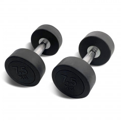 UnixFit PRO круглая 7,5 кг DBRND7_5PBK из каталога обрезиненных гантелей в Самаре по цене 2550 ₽