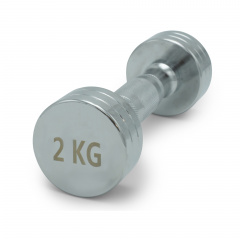 UnixFit PRO круглая 2 кг DBRND2PCE из каталога хромированных гантелей в Самаре по цене 1020 ₽
