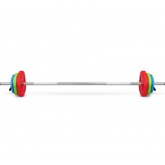 Bronze Gym Бодипамп (гриф, весовые диски 2X1,25КГ, 2X2, 5КГ, 2X5КГ, ПАРА ЗАМКОВ) из каталога штанг в Самаре по цене 9100 ₽