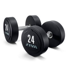 ZVO-DBPU-1644-GY 16 кг (пара) в Самаре по цене 35620 ₽ в категории обрезиненные гантели Ziva