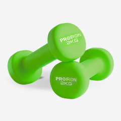 Proiron 2шт по 2кг из каталога неопреновых  гантелей в Самаре по цене 1280 ₽