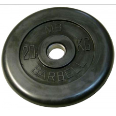 MB Barbell 20 кг металлическая втулка из каталога дисков для штанги с посадочным диаметром 26 мм.  в Самаре по цене 8290 ₽