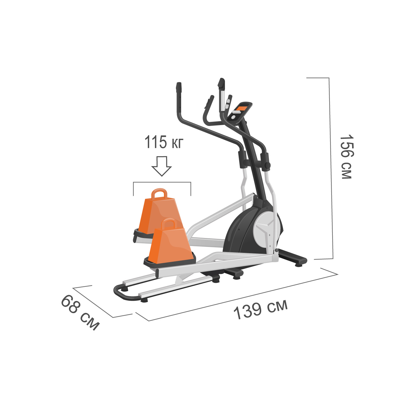 Proxima Panda макс. вес пользователя, кг - 115
