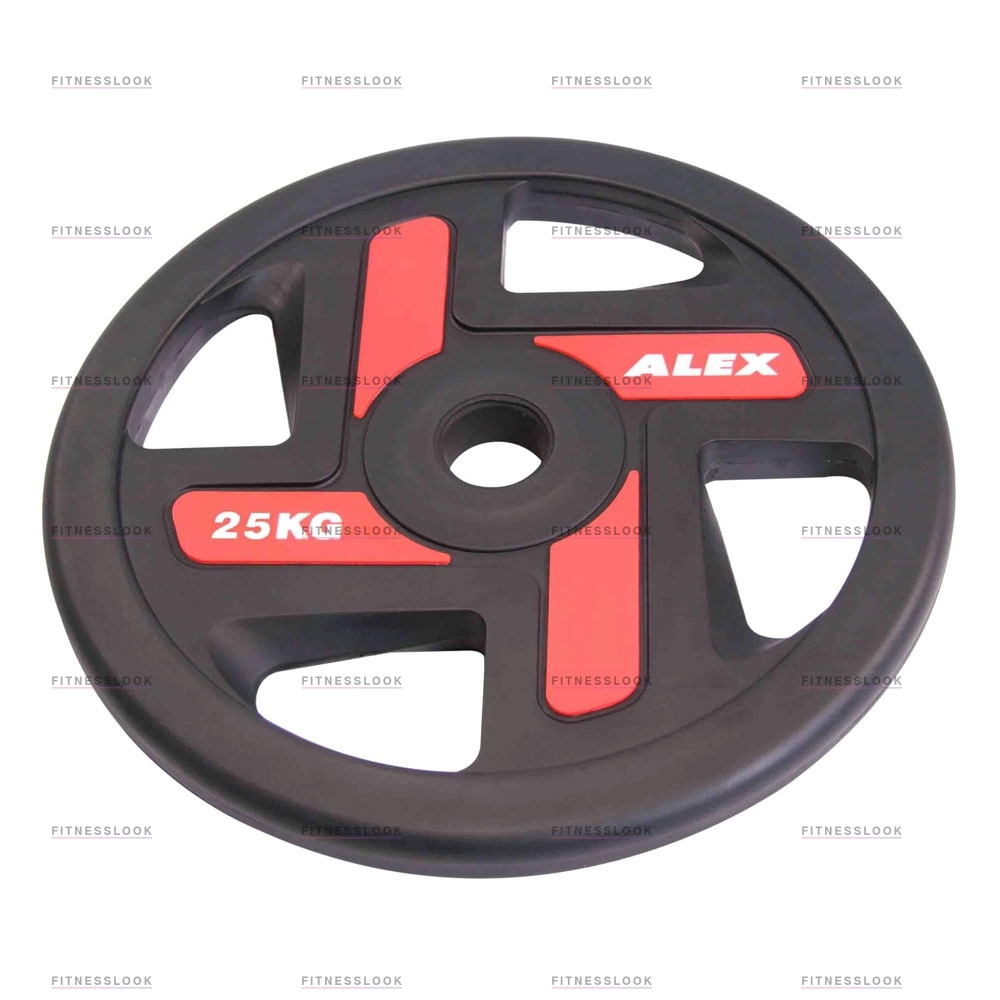 Alex полиуретановый 50 мм - 25 кг в Самаре по цене 14420 ₽ в категории диски для штанги 50 мм. Aerofit