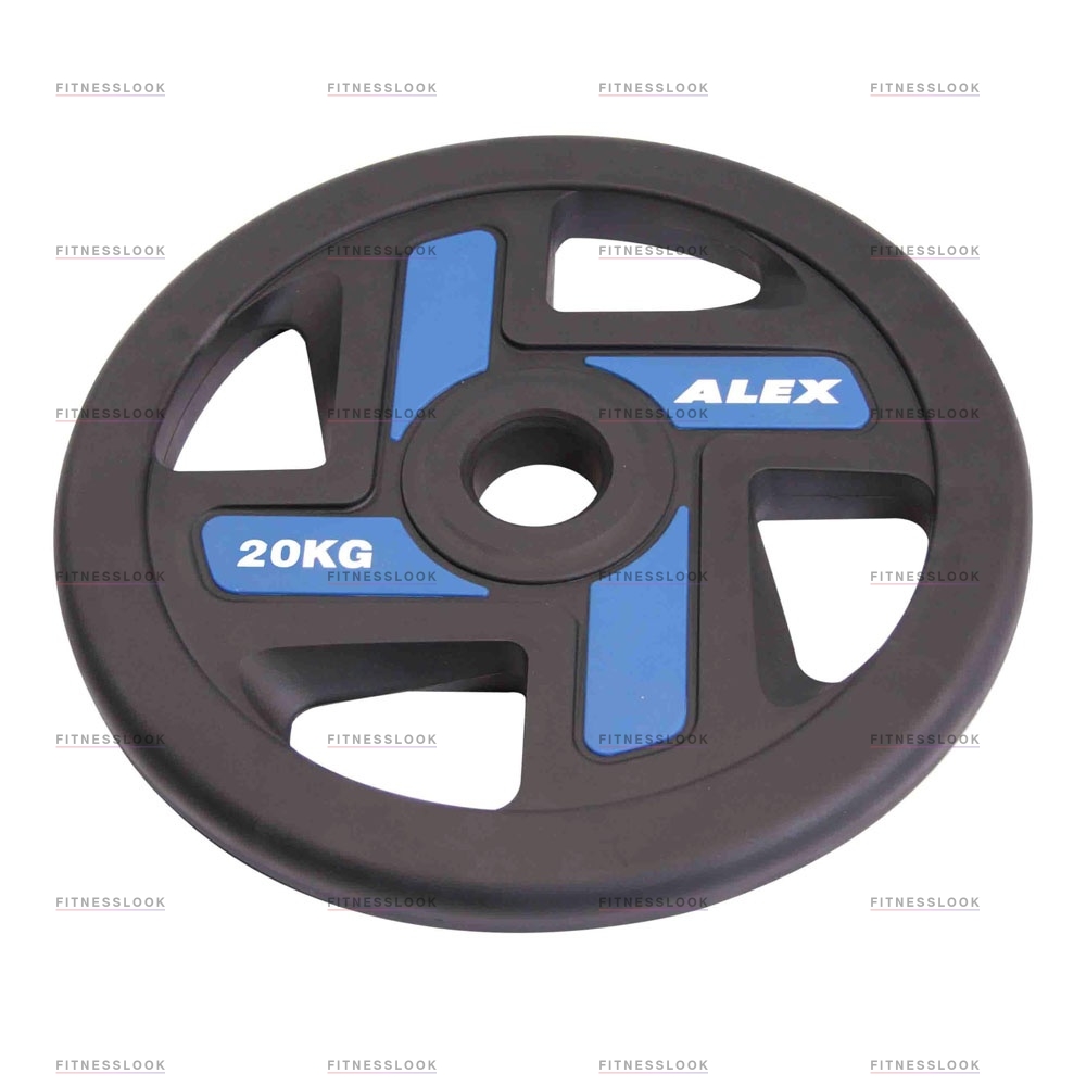 Alex полиуретановый 50 мм - 20 кг в Самаре по цене 12903 ₽ в категории диски (блины) для штанг и гантелей Aerofit