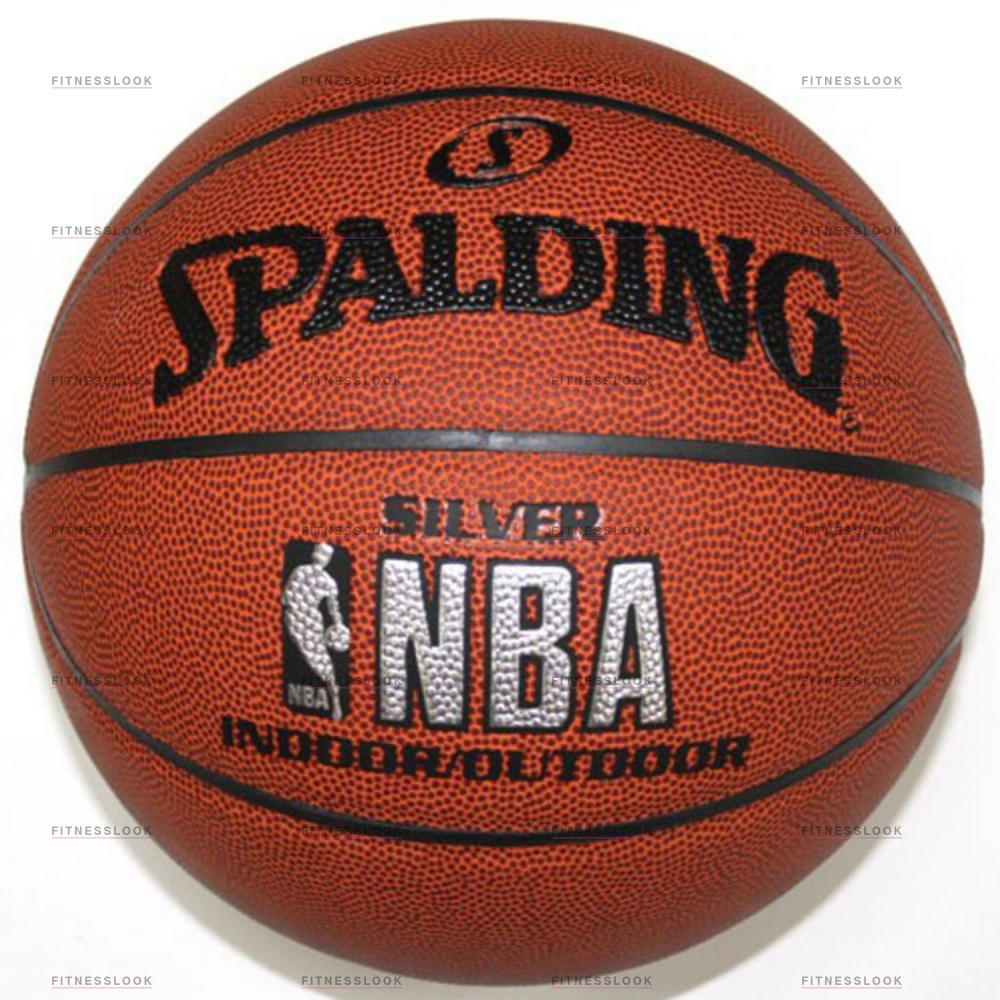 Spalding NBA SILVER indoor / outdoor из каталога баскетбольных мячей в Самаре по цене 3490 ₽