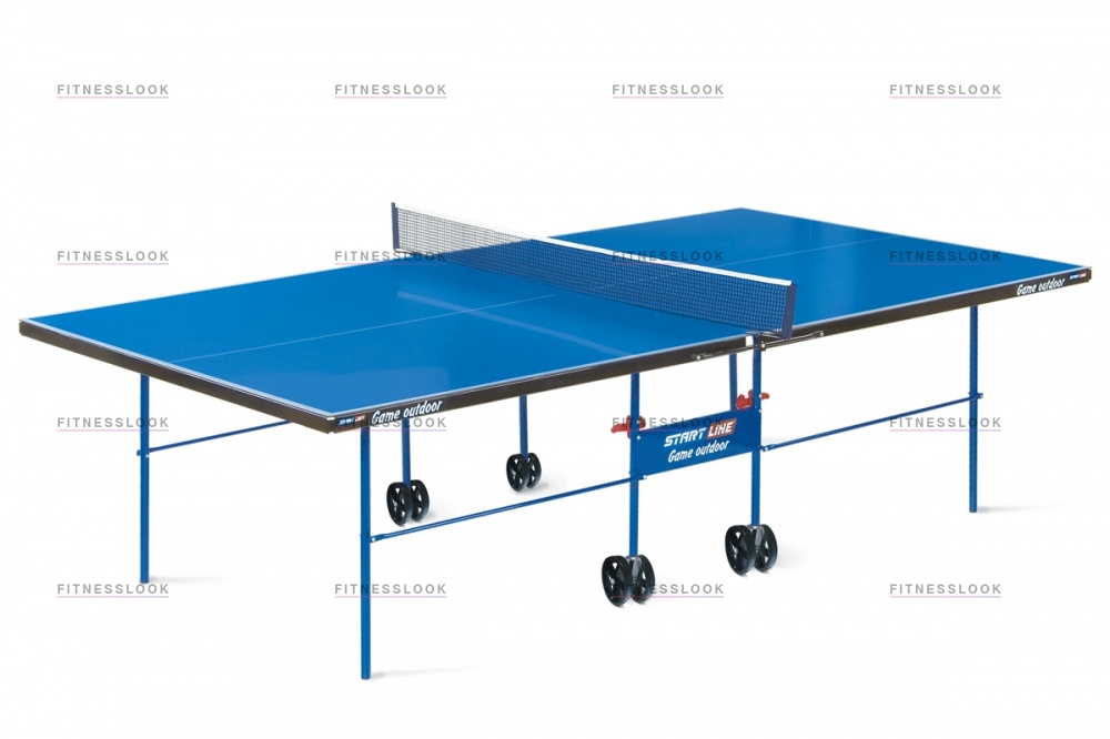 Start Line Game Outdoor с сеткой Синий из каталога влагостойких теннисных столов в Самаре по цене 36990 ₽