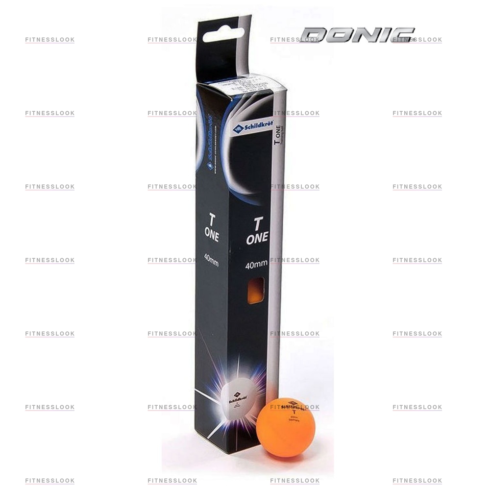 Donic T-One - 6шт. - оранжевые из каталога мячей для настольного тенниса в Самаре по цене 280 ₽
