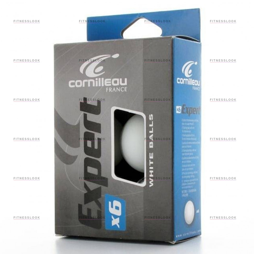 Cornilleau Expert 6 шт 40 мм (белый) из каталога мячей для настольного тенниса в Самаре по цене 500 ₽