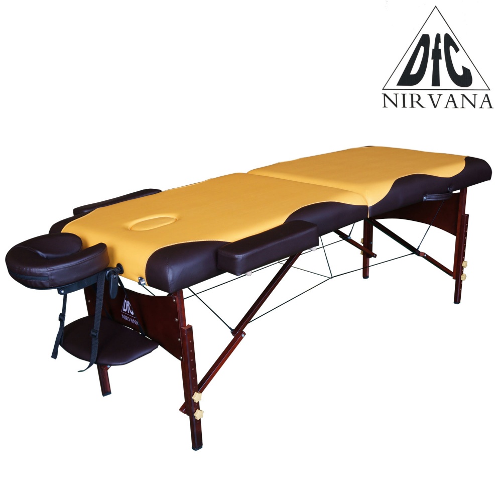 Nirvana Relax (горчичный/коричневый) в Самаре по цене 18990 ₽ в категории складные массажные столы DFC