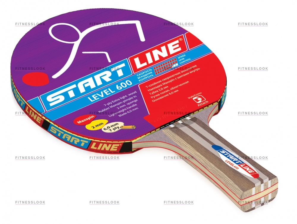 Level 600 коническая в Самаре по цене 2390 ₽ в категории ракетки для настольного тенниса Start Line