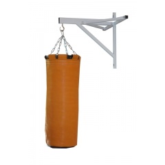 Подвесной боксерский мешок и груша Рокки 140х40 см. 60 кг. кожа рыжий в Самаре по цене 30480 ₽