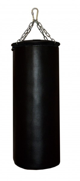 Рокки 150х40 см. 65 кг. кожа черный из каталога боксерских мешков и груш в Самаре по цене 37380 ₽